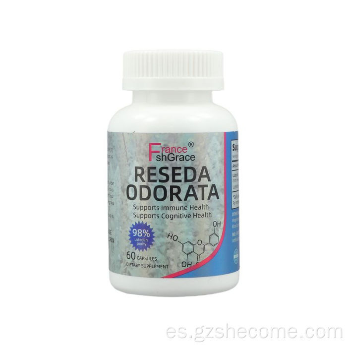 Las cápsulas de odorata reseda orgánica apoyan la salud inmunológica